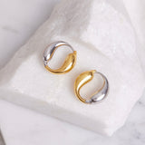 Mixed Metal Hoops