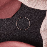 Solid Gold Hammered Stacking Ring