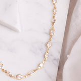 Mixed Cluster Gem Necklace