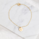 Stamped Initial Bracelet