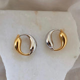 Mixed Metal Hoops