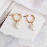 Pearl Small Hoops