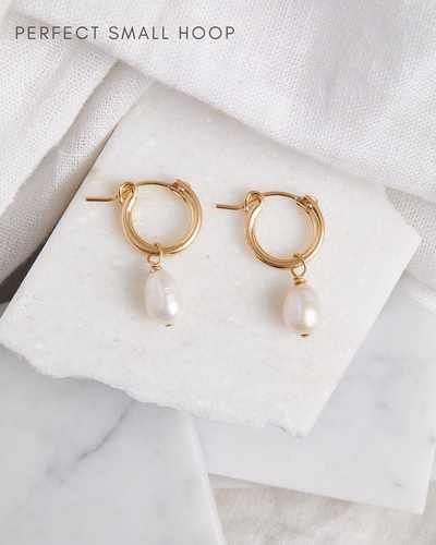 Pearl Small Hoops