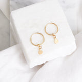 Tiny Disc Hoops