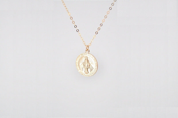 THE CIRCULAR MOTHER MARY MEDALLION