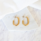 Rectangle Square Hoop Earrings