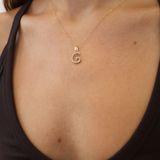Sloan Gemstone Initial Necklace