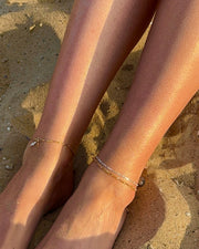 Figaro Mixed Metal Anklet