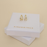 Kris Kringle - Double White Stone Huggies