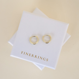 Kris Kringle - Double White Stone Huggies