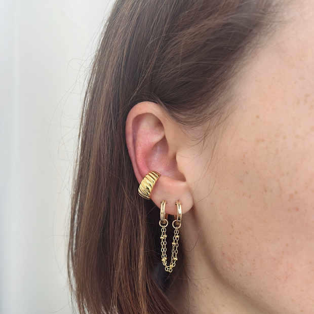 Twisted Dome Ear Cuff