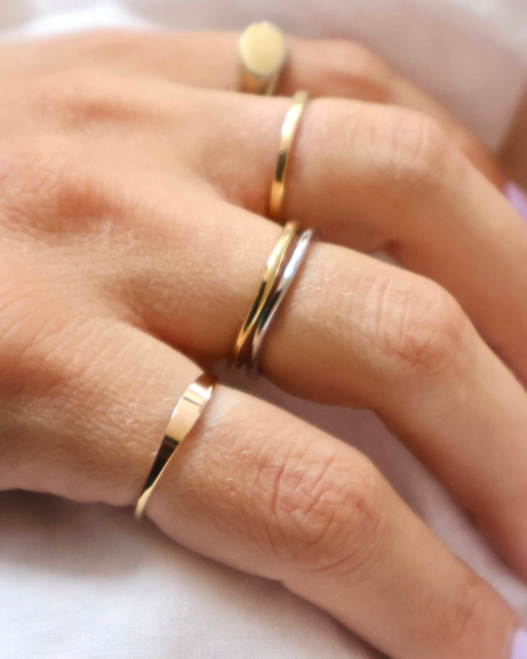 Organic Stacking Ring Set