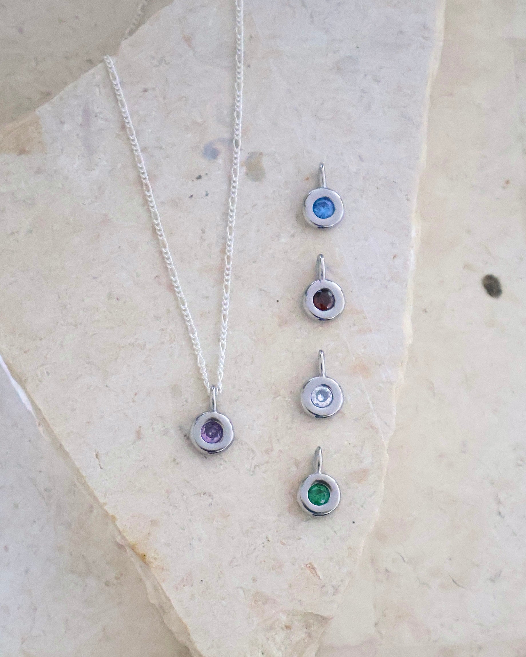 Birthstone Pendant Necklace