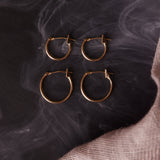 Solid Gold Hoops