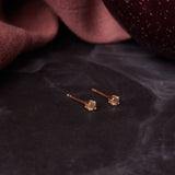 Solid Gold Diamond Studs