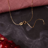 Solid Gold Initial Pendant Necklace