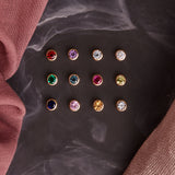 Solid Gold Birthstone Necklace