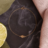 Solid Gold Hamsa Charm Bracelet