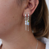 Initial & Birthstone Hoops