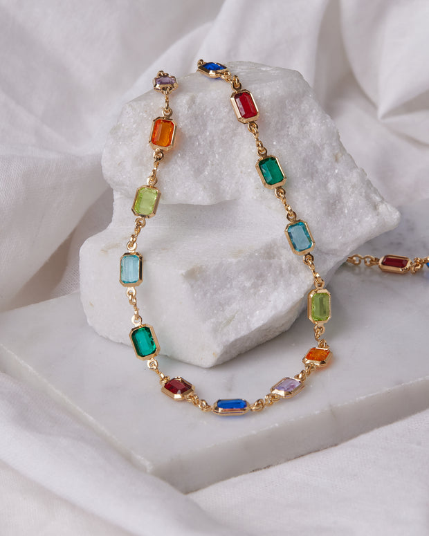 Gem Linked Necklace