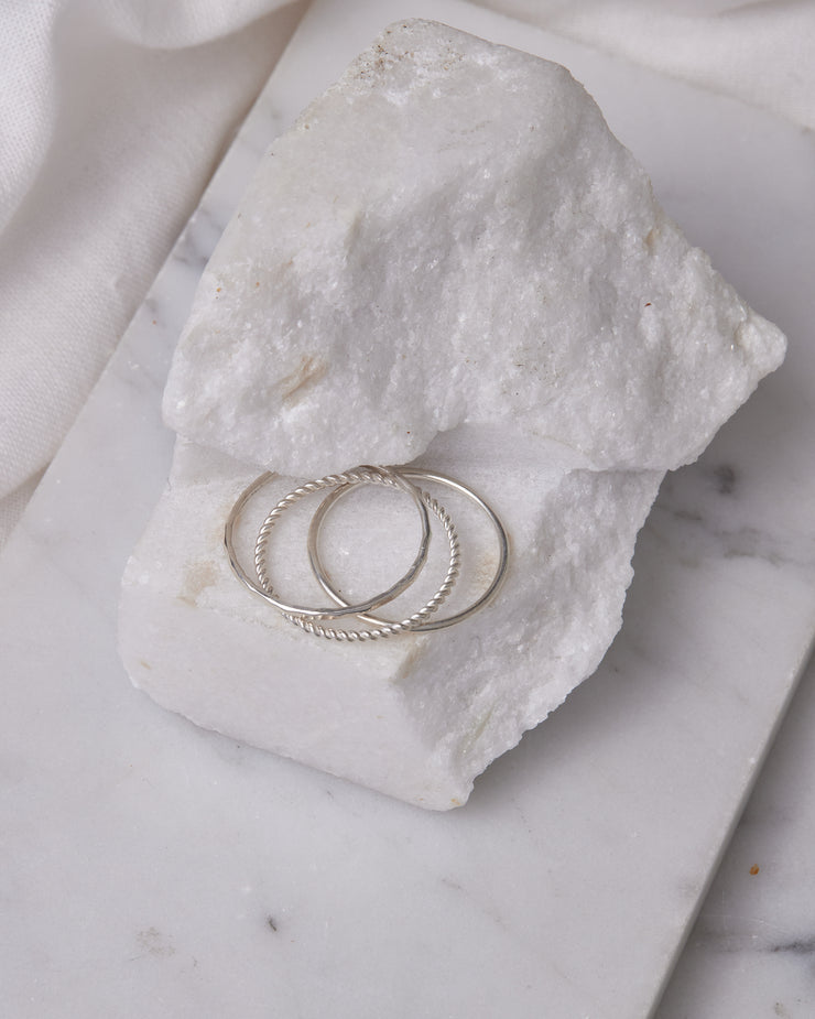Twin Stacking Ring Set