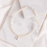 Freshwater Pearl & Heart Bracelet