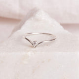Chevron Gemstone Ring