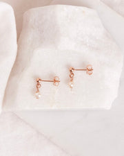Dangling Pearl Studs