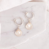 Shell & Pearl Hoops