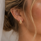 Luxe Twisted Zircon Hoops
