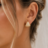 Pave Chevron Hoops