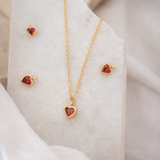 Scarlett Delicate Heart Charm Necklace