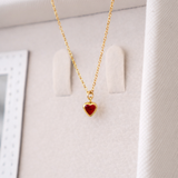Scarlett Delicate Heart Charm Necklace