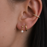 Dangling Pearl Studs