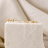 Dainty Wave Flat Back Studs