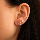 Flat Back Studs - Marquise