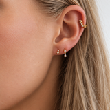 CZ Drop Flat Back Studs