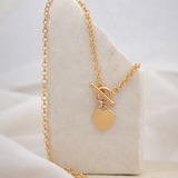Juliet Heart & Toggle Necklace