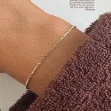 Tiny Box Link Bracelet