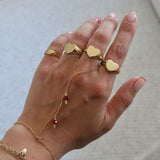 Pinky Heart Signet Ring