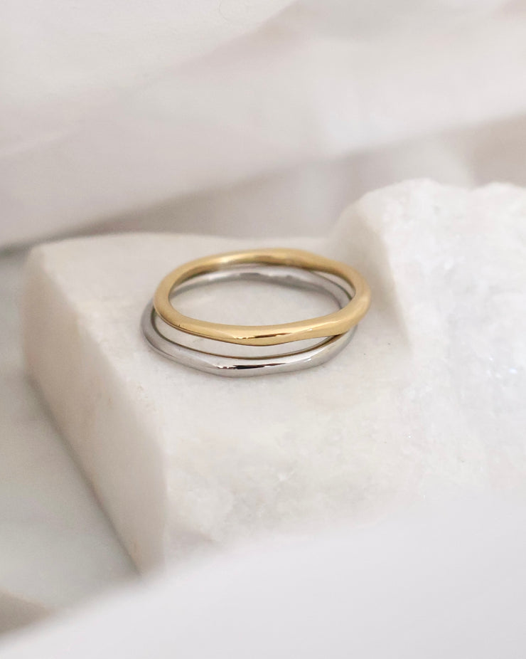 Organic Stacking Ring Set