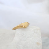 Pinky Heart Signet Ring