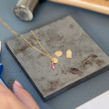 Initial & Birthstone Anklet