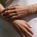 Solid Gold Hammered Stacking Ring