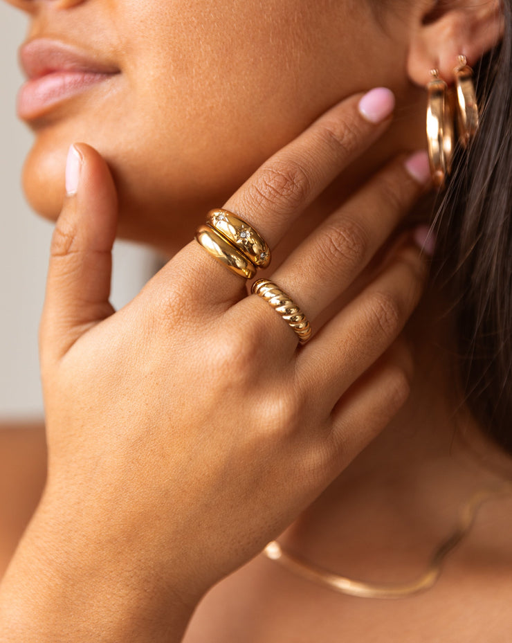 Trio Gem Dome Ring