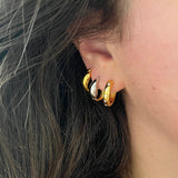 Mixed Metal Hoops