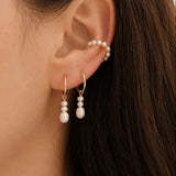Trio Pearl Hoops