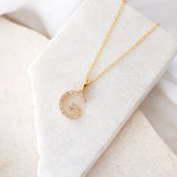 Sloan Gemstone Initial Necklace