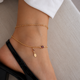 Gem Dangling Anklet