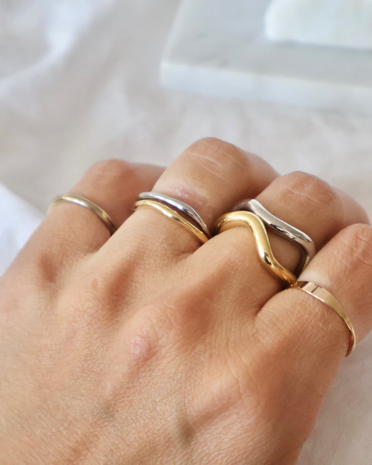 Organic Stacking Ring Set